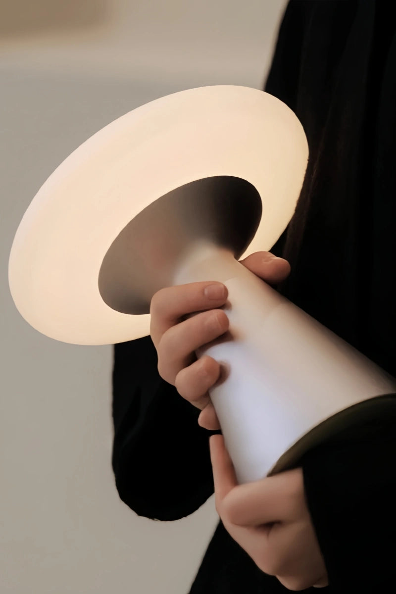 Minimalist mushroom table lamp