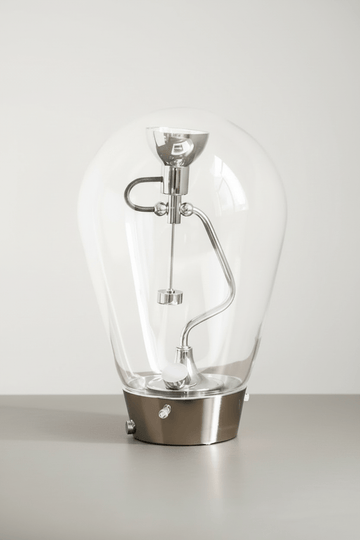 Lampe de table en verre soufflé