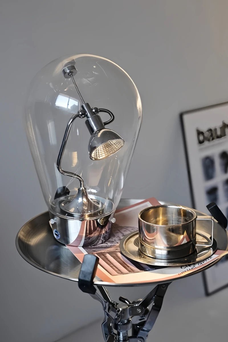 Glass magnetic table lamp