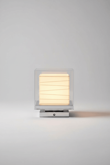 Lampe de table carrée de style japonais