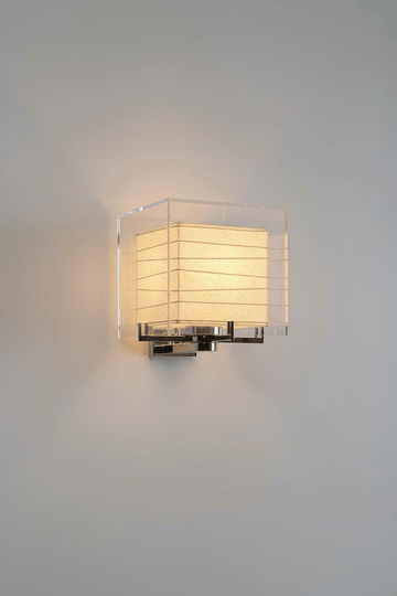 Japanese-style square wall lamp