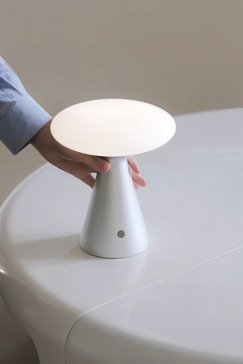Minimalist mushroom table lamp