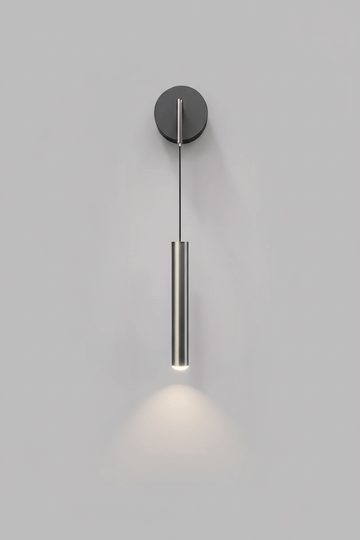 Pendant cylindrical wall lamp