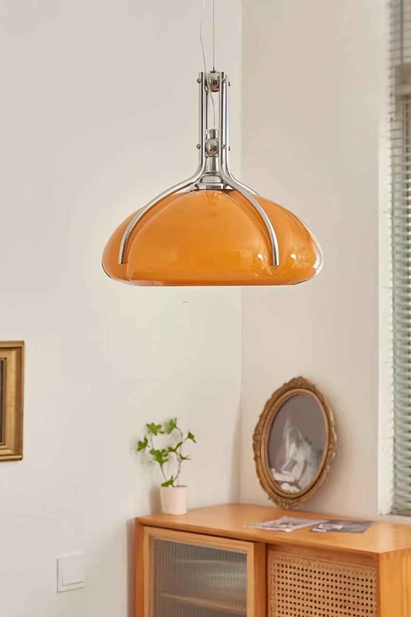 Retro mushroom pendant light