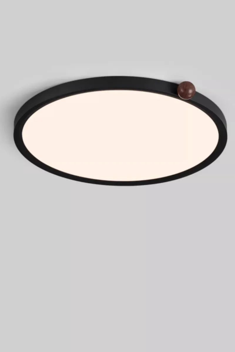 Walnut ball ceiling light