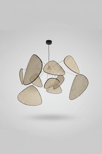 Wicker Fishing chandelier